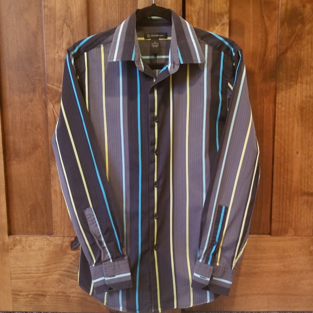 INC International Concepts Striped Button-Up (S)